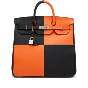 Hermès Birkin HAC 40 Black 89, Orange Feu 9J Togo, Evercolor 2024 W