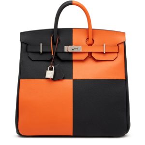 Hermès Birkin HAC & Casaque 40 Black 89, Orange Feu 9J Togo, Evercolor 2024 W