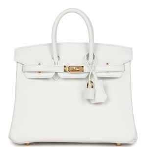 Hermès Birkin  25 New White 0U Swift 2025 W