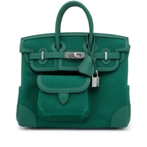 Hermès Birkin Cargo 25 Vert Moyen 65 Swift, Toile 2025 W