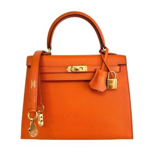 Hermès Kelly HSS & Sellier & Verso 25 Orange Feu 9J Epsom N/A N/A