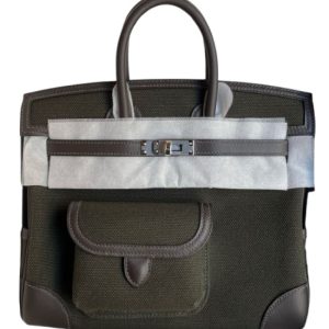 Hermès Birkin Cargo 25 Dark Bronze O0, Ebene  46 Toile, Swift 2025 W