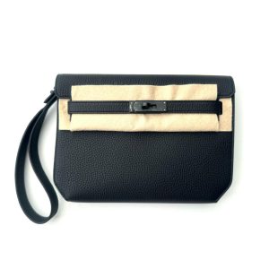 Hermès Kelly Depeche & So Black Black 89 Togo 2025 K