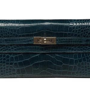 Hermès Kelly To Go Blue Colvert 1P Alligator Matt N/A N/A