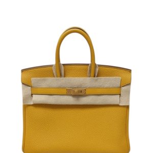 Hermès Birkin  25 Jaune Ambre 9D Togo 2020 Y