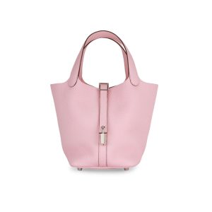 Hermès Picotin  18 Rose Sakura 3Q Clemence 2024 W