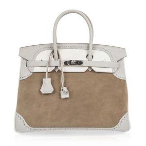 Hermès Birkin  35 Gris Pearl 80 Grizzly 2014 R