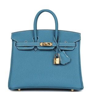 Hermès Birkin  25 Blue Jean  75 Togo 2024 W