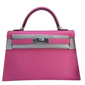 Hermès Kelly Sellier 20 Rose Azalee 8W Epsom 2024 W