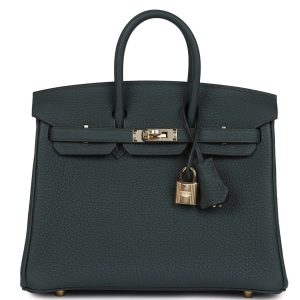Hermès Birkin  25 Vert Mangrove Togo N/A N/A