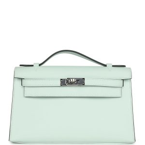 Hermès Kelly Pochette Vert Peppermint N3 Swift 2025 K