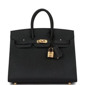 Hermès Birkin Sellier 25 Black 89 Epsom 2024 W