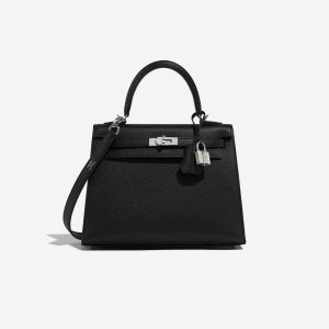 Hermès Kelly Sellier 25 Black 89 Epsom 2025 K