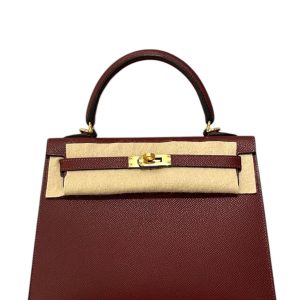 Hermès Kelly Sellier 25 Rouge H 55 Epsom 2024 W