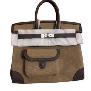 Hermès Birkin Cargo 25 Ecorce  4C, Mousse 19 Toile, Swift 2025 K