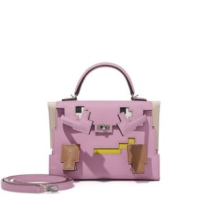 Hermès Kelly Doll Pixel & Sellier Chai 0M, Lime 9R, Mauve Sylvestre X9, Nata I2 Epsom 2022 U