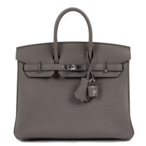 Hermès Birkin  25 Gris Etain 8F Togo 2024 W