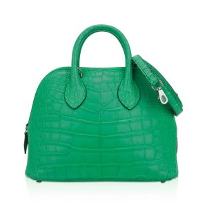 Hermès Bolide  Mini Vert Comics 0Z Alligator Matt 2023 B
