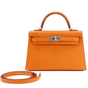 Hermès Kelly Sellier 20 Orange H 93 Epsom 2024 W