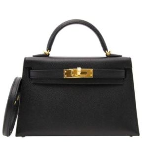 Hermès Kelly Sellier 20 Black 89 Epsom 2022 U