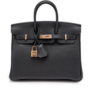 Hermès Birkin  25 Black 89 Togo 2019 D