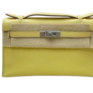 Hermès Kelly Pochette Jaune Poussin 1Z Swift 2015 T