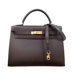 Hermès Kelly Sellier 32 Chocolat  47 Epsom 1992 N/A