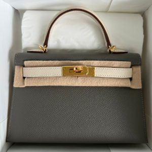 Hermès Birkin HSS & Sellier 20 Craie  10, Gris Meyer 0L Epsom 2025 W