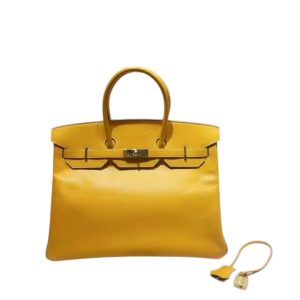 Hermès Birkin  35 Jaune d'or 9V Epsom 2012 P