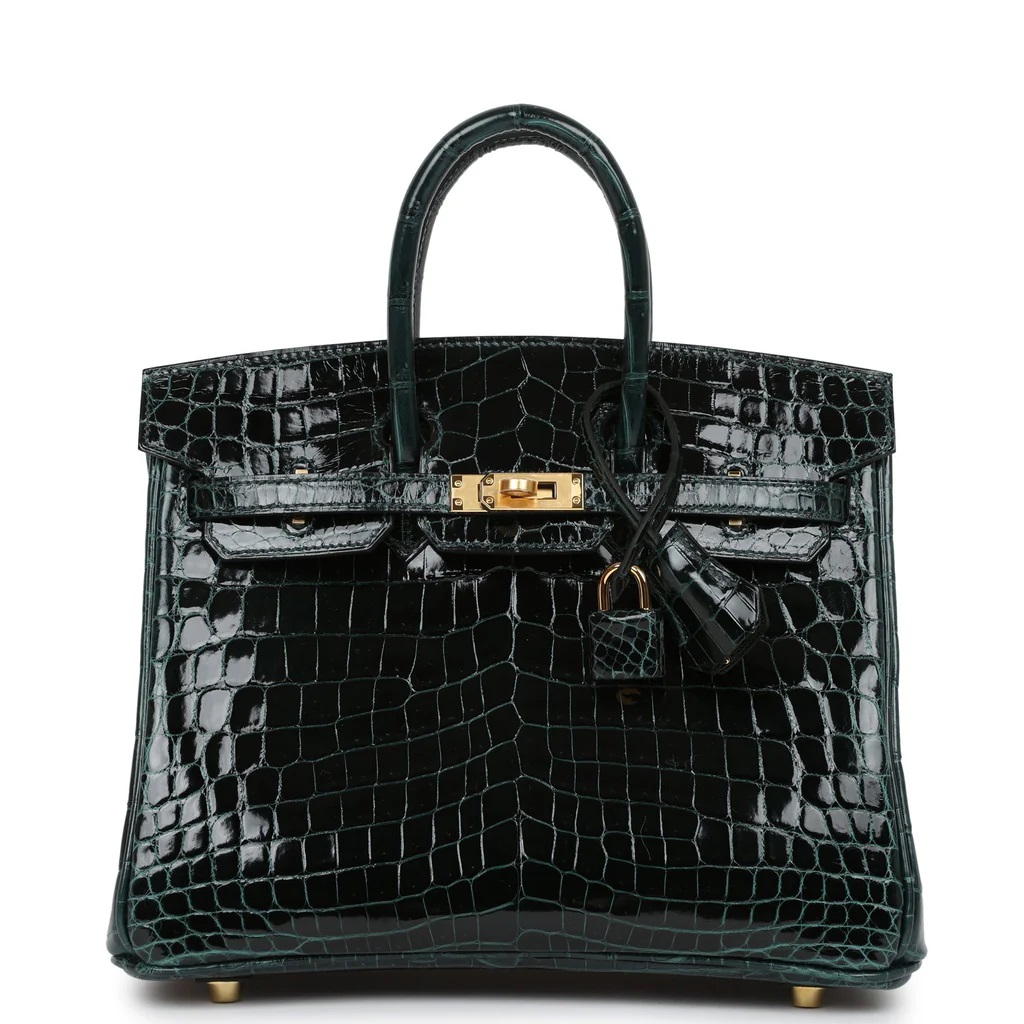 Hermès Birkin  25 Vert Cypres 6O Alligator Shiny 2022 U